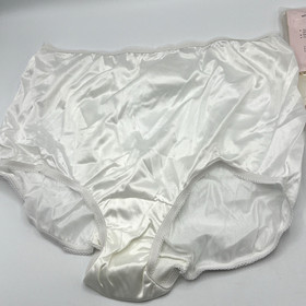 Vintage Sears Nylon Brief White 1 Pair Granny Panty Size 7 USA