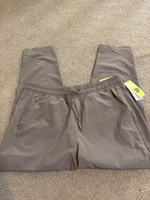 A New Day Women's High Rise Tapered Ankle Pull-On Joggers Dark Brown Large NWT