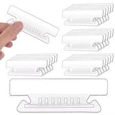 100 Pcs Clear Plastic File Folder Tabs for Organizing Office Supplies