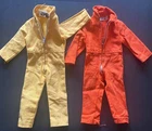 2 Gi joe Vintage 1964 Hasbro USA Made Overalls 12 Inch Action Figure Accessory's