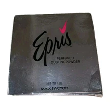 Vintage Max Factor Epris Perfumed Dusting Powder USA New Opened Box Luxury 