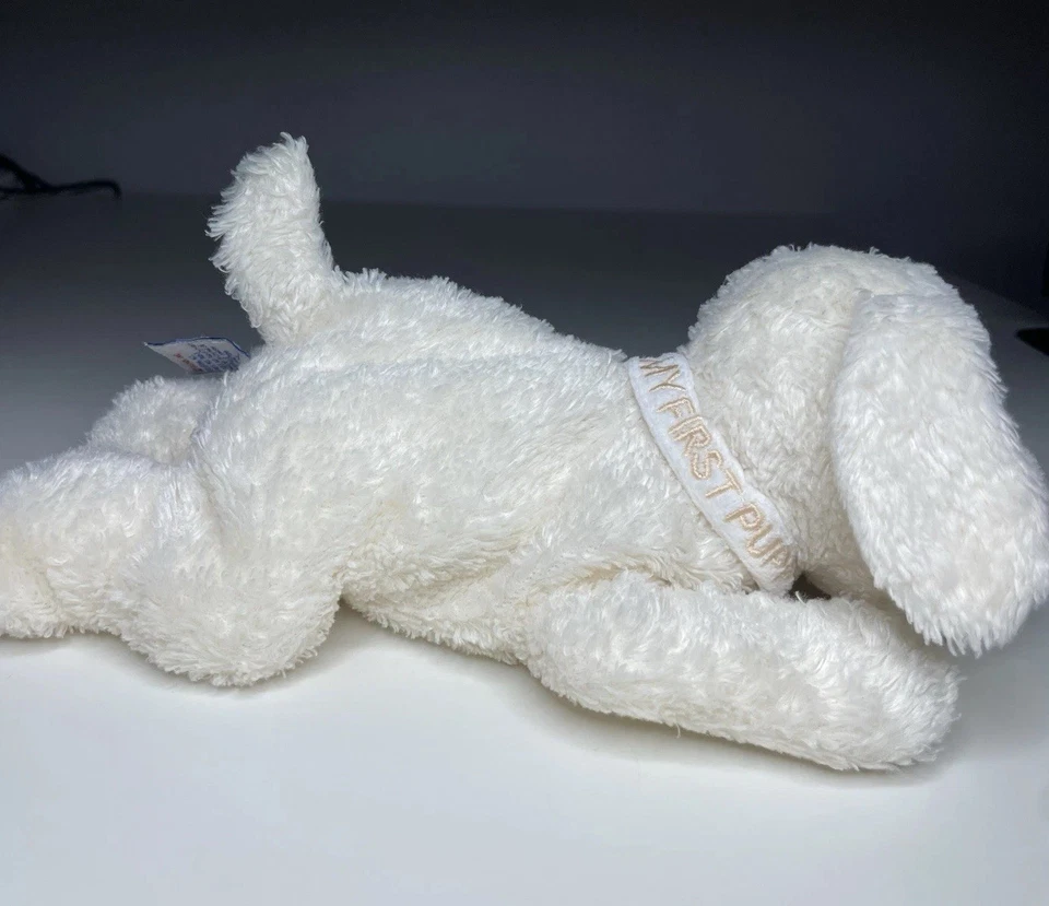 Baby Gund My First Puppy Plush Dog 10” White Cream Beige Stuffed Lovey #43070 - Image 3 of 4
