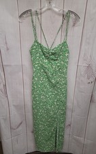 Zara Women's Size XS Green & Pink Floral Dress