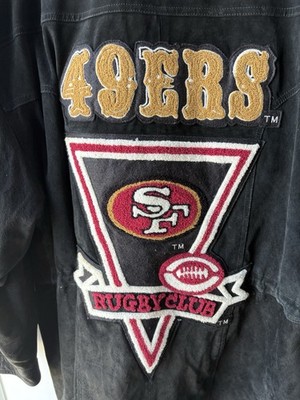 VTG DSJ 96 San Francisco 49ers Rugby Club Suede Leather Jacket