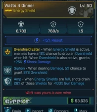 Borderlands 4 🎉 Watts 4 Dinner (Shock) ✨ [Siphon/Amp]