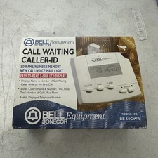Call Waiting Caller ID Box Bell Equipment Sonecor Model BE-50CWR New