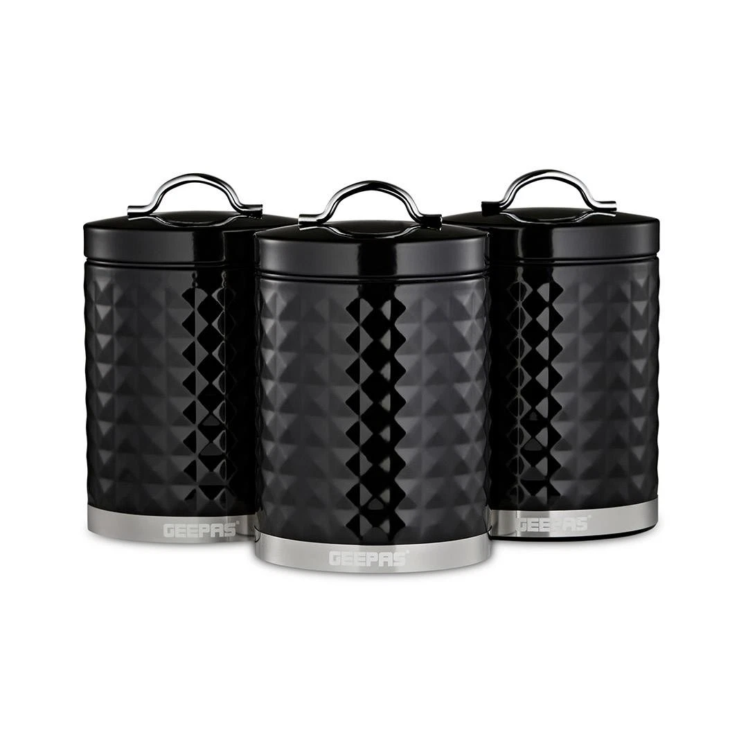 GEEPAS Canisters Set Kitchen Storage Container Tea Coffee Sugar Airtight 1.3L
Opens in a new window