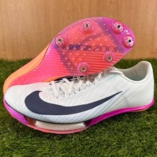 Nike Maxfly 2 Blanco Brillante Carmesí Puntas de Pista FD8395-100 Para hombres 7.5/Mujeres 9