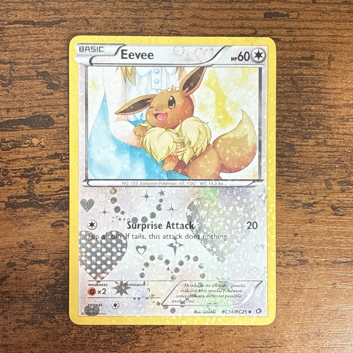 Pokémon TCG Eevee RC14/RC25 Legendary Treasures Radiant Collection