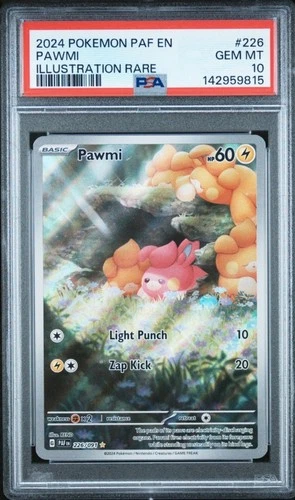 Pawmi 226/091 Illustration Rare Paldean Fates Pokemon PSA 10 Gem Mint!!