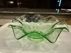 Green Depression Glass Small Bowl Candy Dish