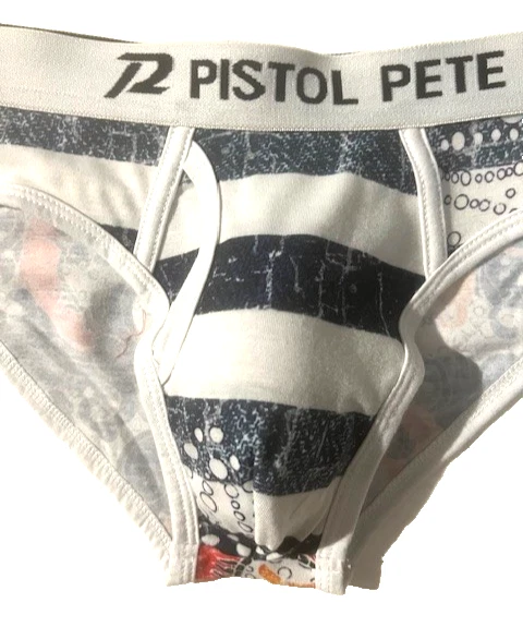 Nuevo PISTOL PETE Hombres Animal Serpiente Estampado Bikini Calzoncillo Ropa Interior talla S Raro Foto 3 de 4