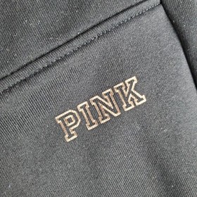 PINK Victoria Secret Pants Women's S Black Ultimate Jogger Logo Pull On