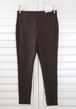 CHICO'S NWT 64 Ponte Legging Pants in Double Espresso Size 1 US 8 / 10 Medium