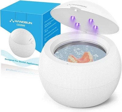 Hangsun Ultraschall UV Reiniger Maschine für Zahnersatz, Aligner, Retainer,... 