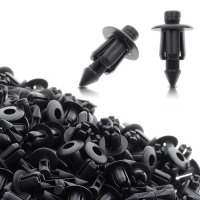 100Pcs 6mm Plastic Hole Dia Pushs In Clips Rivet Retainer Fastener Pin - Foto 7