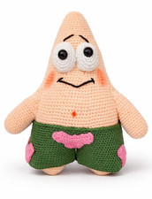 Amigurumi Patrick Star Seestern - Handgehäkelt SpongeBob Schwammkopf 20 cm
