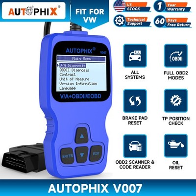 AUTOPHIX V007 Car OBD2 Scanner ABS EPB Oil Reset For VAG Vehicle Diagnistic Tool