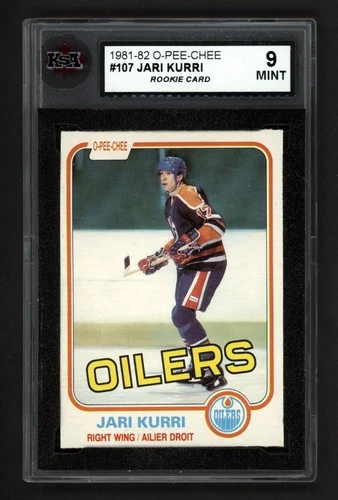 1981-82 OPC #107 JARI KURRI ROOKIE CARD KSA 9 MINT