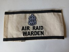 WW2 Air Raid Precautions Air raid warden Arm Band.WW2 memorabilia.
