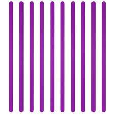 10Pcs 6x0.2x0.06" Anodized Aluminum Bracelet Blanks Stamping Engraving Purple