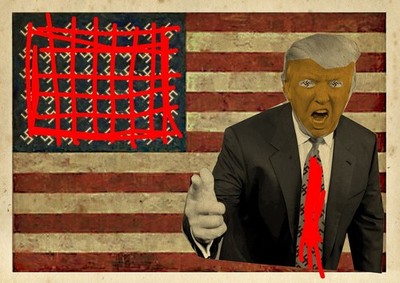 billy childish British Artist Resistance 1st Response Poster Star Spangled Ban..