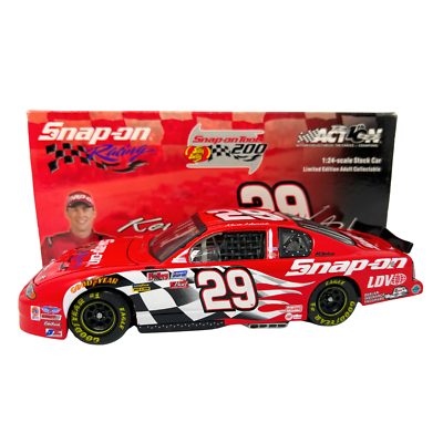Snap-on トレーラー ミニカー 29 Action Nascar #29 Kevin Harvick Snap-On 2002 Chevy Monte Carlo 1