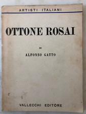 Libro Ottone Rosai di Alfonso Gatto 1941 Vallecchi Prima edizione