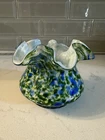 Fenton, Vase, Vasa Murrhina Glass, "Green Aventurine".