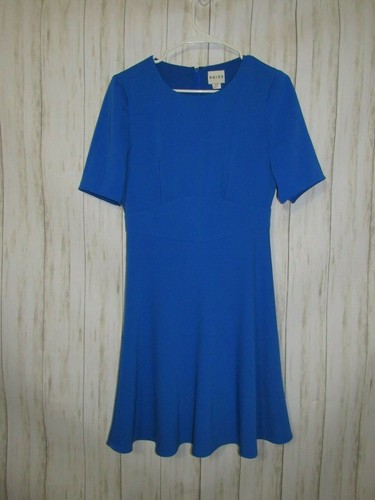 Reiss Nipped Waist Hedy Dress in Indigo 
