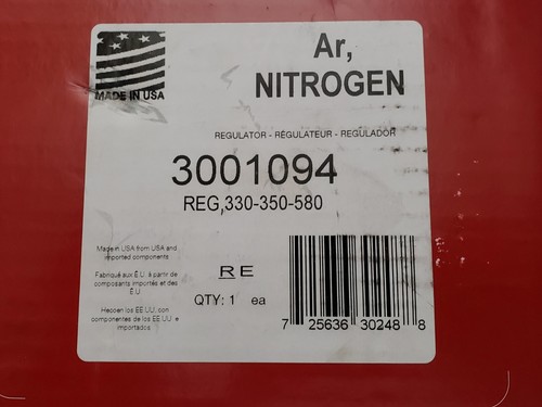 Harris Model 330 Argon Nitrogen Single Stage Withdrawal Regulator 330-350-580 - Picture 3 of 11