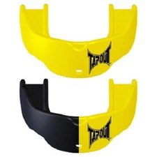 2pk TAPOUT Youth Mouthguard 5-11 Yrs All Sports Limited Edition Yellow/Black MMA