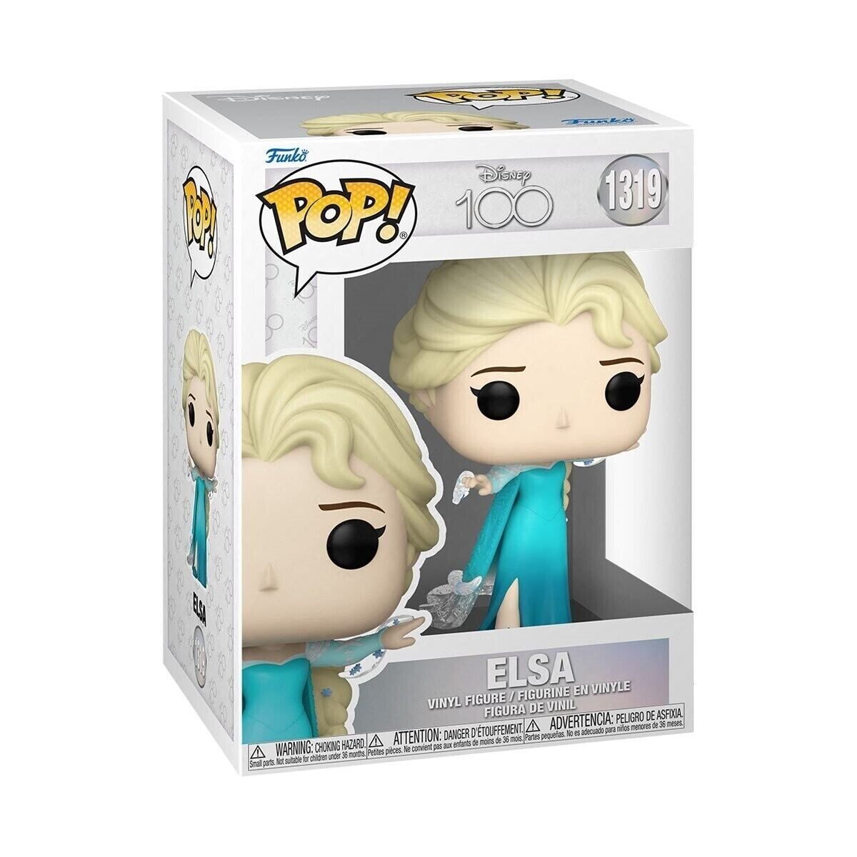 Funko Pop Disney 100 D100 Elsa #1319 Vinyl Figure NIB | eBay