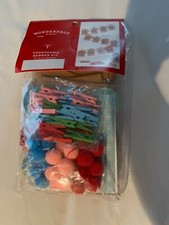 Wondershop CHRISTMAS COUNTDOWN Calendar 8 feet long Red MITTENS Advent