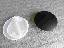 Signature Hardware 483521 Finished Drain Cap Mate Black