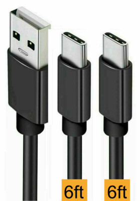 2 Pack 10ft USB C Cable Type C For Samsung Galaxy S8 S9 S10 Plus Note 20 S21