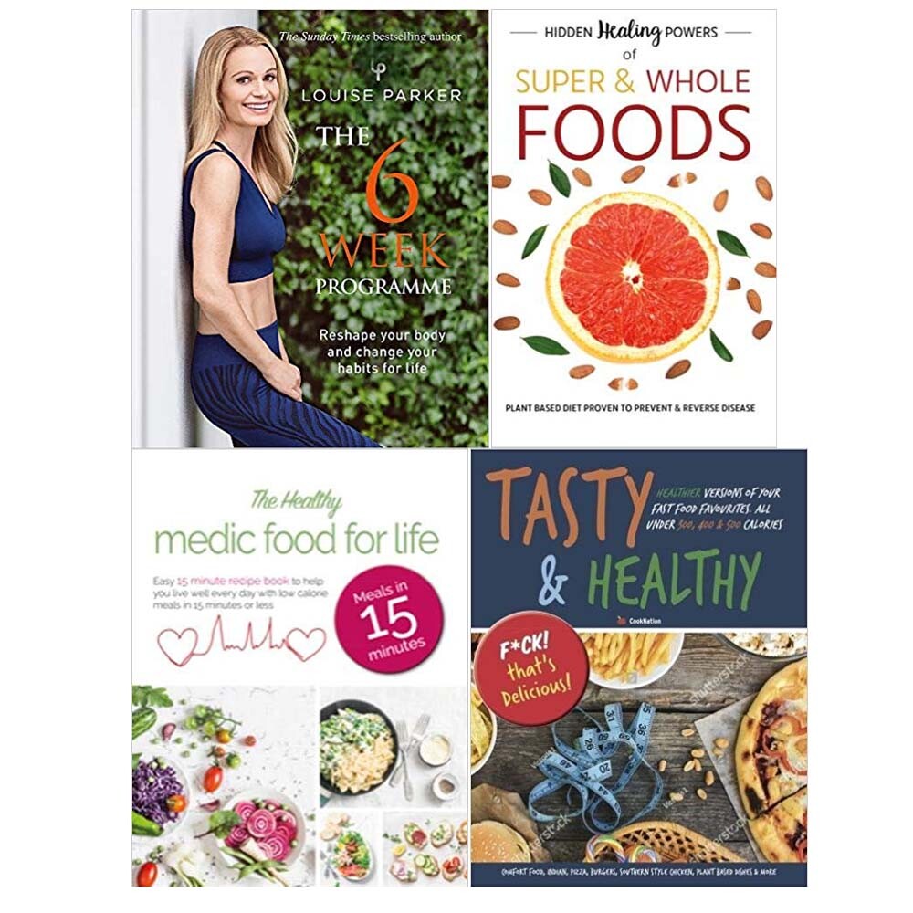 Louise Parker,Tasty ,Hidden Healing,The Healthy Medic 4 Books Collection Set NEW