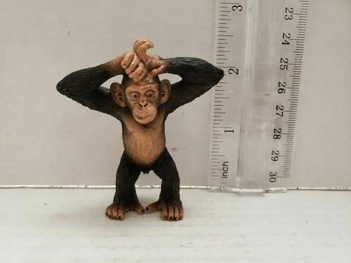 Figurine Schleich Chimpanzé Femelle Et Bébé - Retirée De La Vente - Neuf Sous Boîte