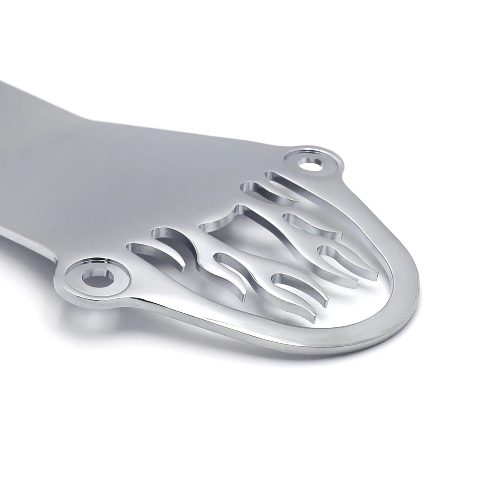 Cubierta de eje de transmisión de llama cromada para Yamaha V-Star 650 Classic Custom '98-'15 Foto 3 de 4