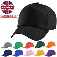 Baseball Cap Summer Sport Work Hats Adjustable 100% PLAIN Caps Mens Women