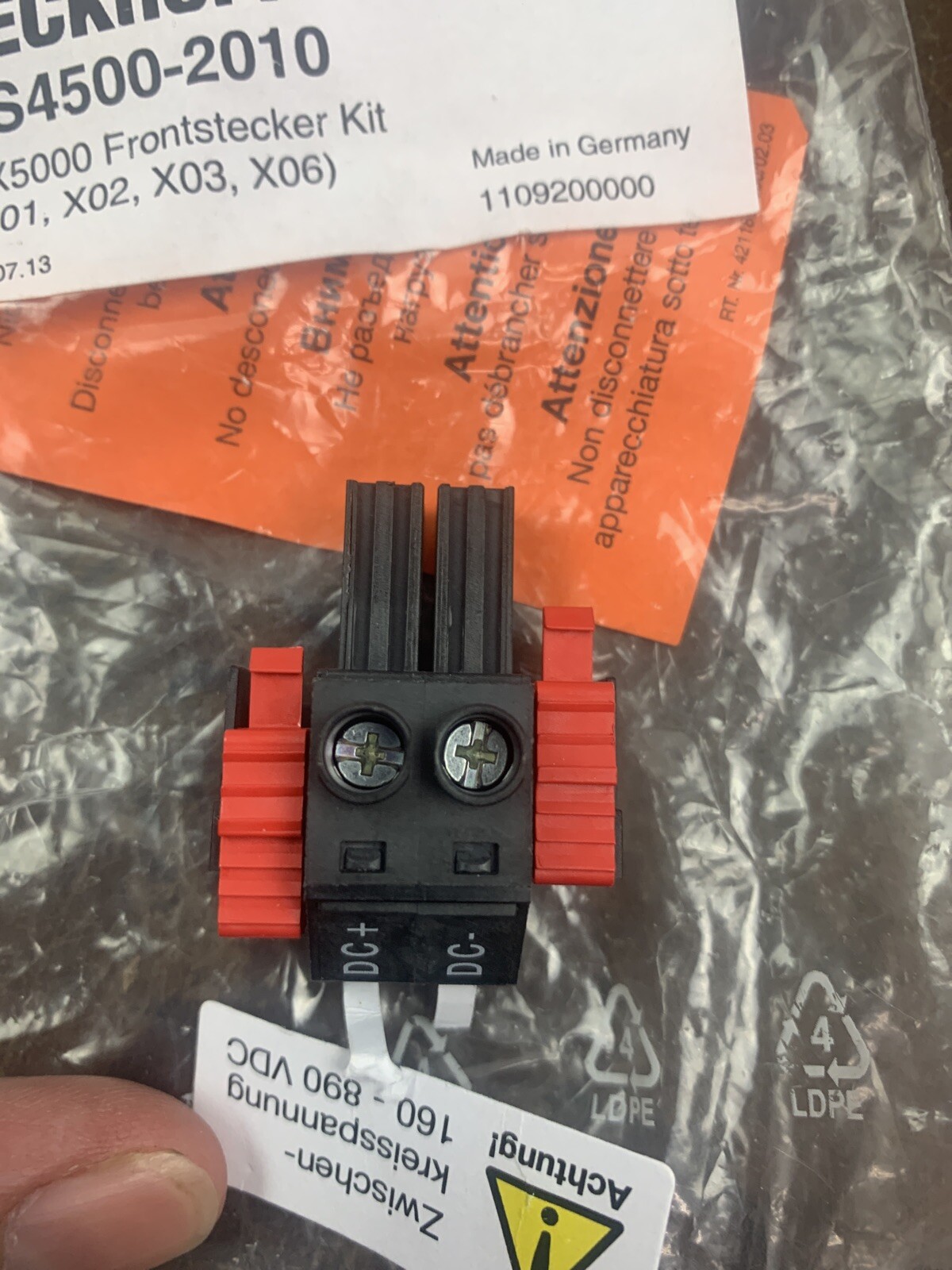 Beckhoff Zs4500-2010 Ax5000 Frontstecker Kit (x01 X02 X03 X05) for sale ...