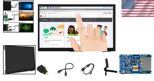 Versatile 7" Touchscreen Monitor - HDMI, 5-Point Touch for Raspberry Pi Projects - Picture 2 of 11