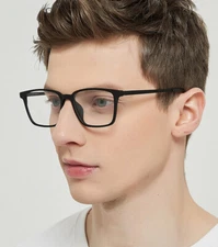 Men's Business Ultralight Nearsighted Eyeglasses Distance Glasses -0.00~-4.00