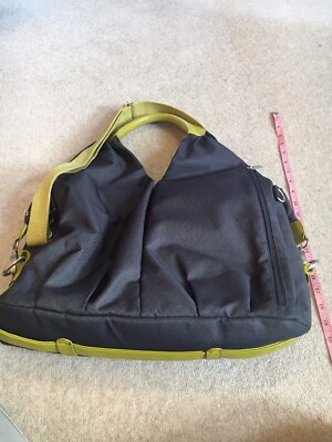 Changing Bag Jean Diaper Bag BLUE DENIM LIME GREEN LASSIG LAESSIG