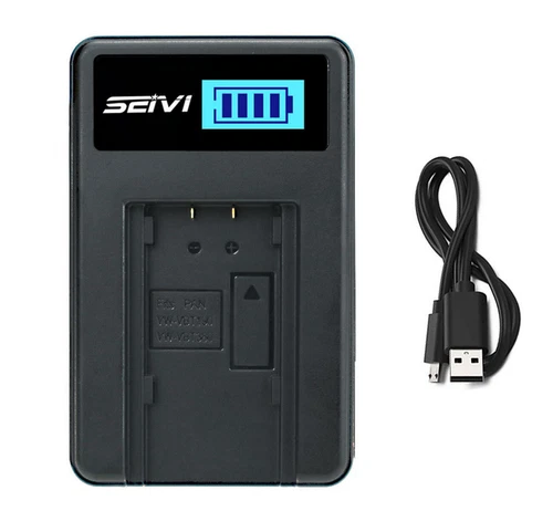 Battery Charger For Panasonic HC-VX980, HC-VX981, HC-VX981K, HC-VX985, HC-VX985M