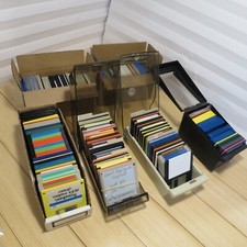 Lot of PC Computer 3.5 in. Floppy Disks, Some Blank and Some Not, With Caddies