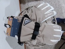 Hestra Powder Gauntlet Alpine Gloves Size 11 Beige 5 Finger New Free Shipping