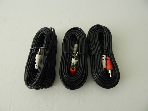 Steren Standard Series RCA Cavo Audio Stereo 3FT 6FT 12FT 24FT Nero Nuovo - Foto 10 di 11