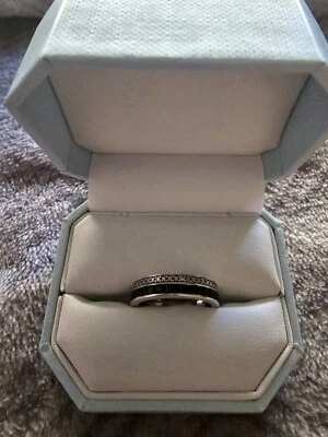 Alliance or blanc 18 carats diamant saphir bleu collection constellation edenly - Photo 1/2