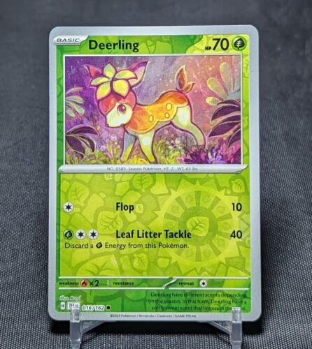 Deerling Common Reverse Holo Grass Temporal Forces Pokemon TCG Card 016/162 - Picture 1 of 2
